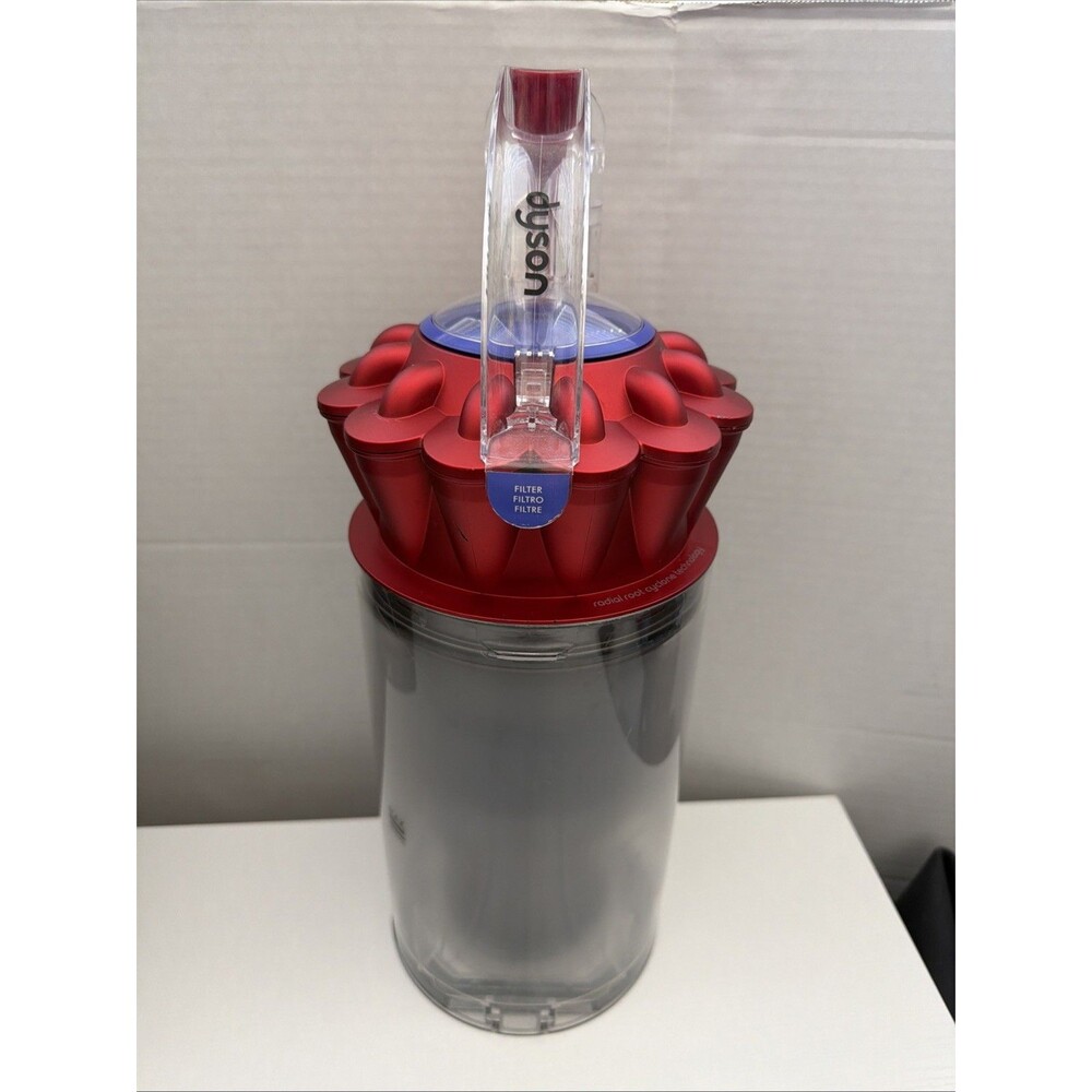 Dyson UP13 DC41 DC65 UP20 UP30 CANISTER DIRT DUST BIN w/ CYCLONE OEM RED Cleaned